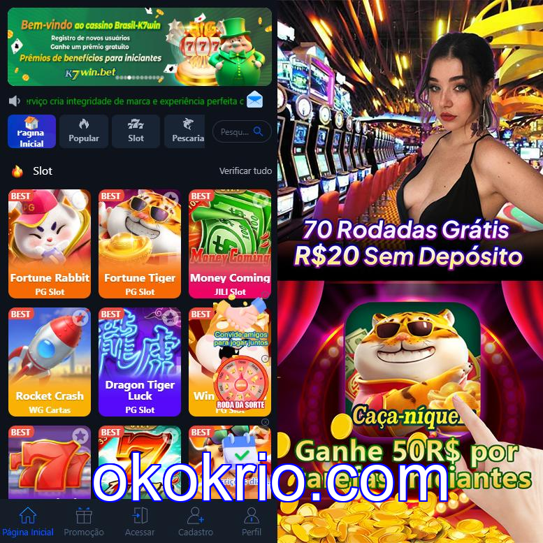 Cadastro no okokrio: Comece com um Bônus de Boas-vindas!